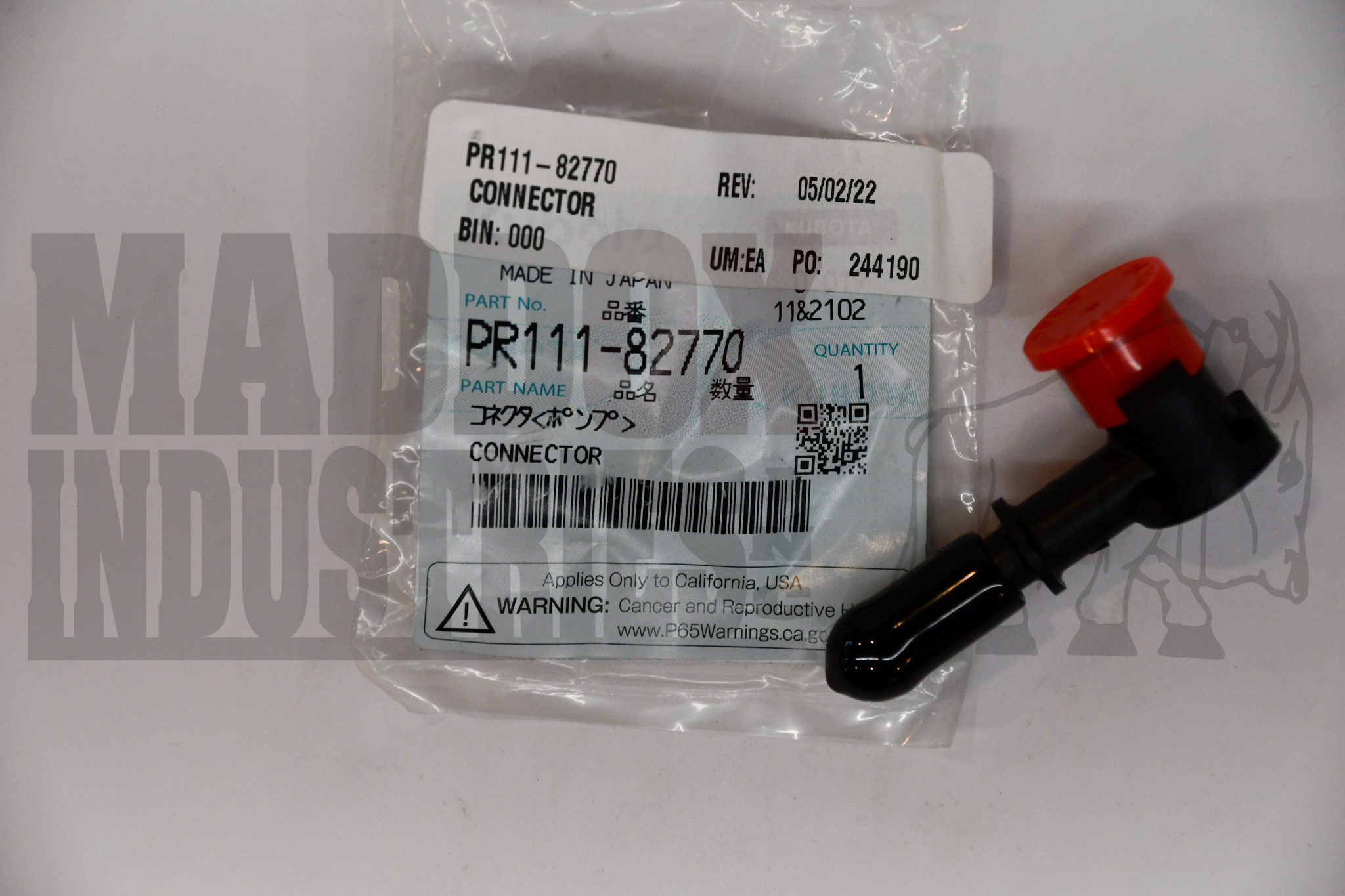 Kubota PR111-82770 Connector